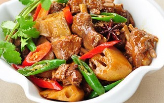 [调味料]莲藕炖仔鸭，美食让人回味