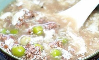 牛肉蛋花汤，加适量调味料味更佳